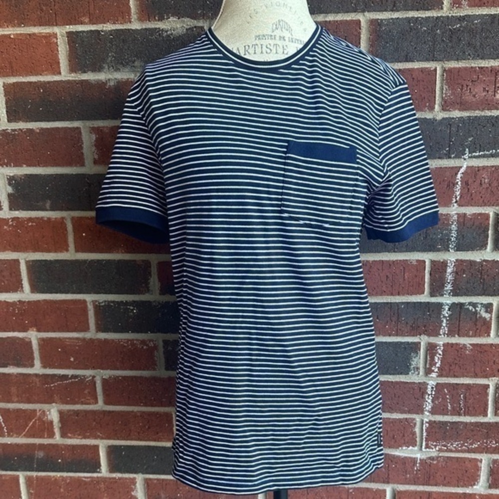 Navy Striped Men's Shirt PM2
